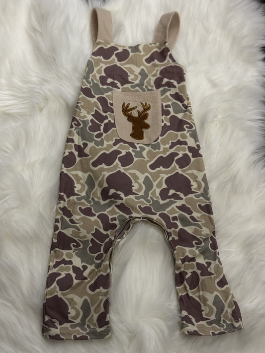 Boys Camo Deer Jumpsuit