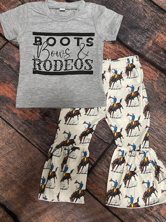 Boots Bows and Rodeos Bell Bottom Set