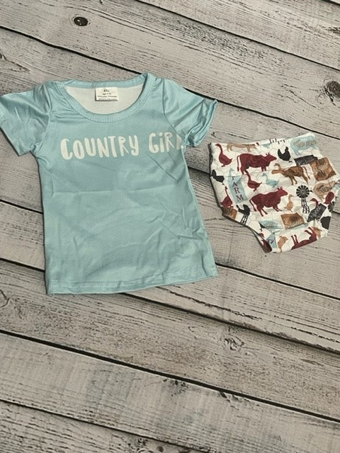 Country Girl Bummie Set