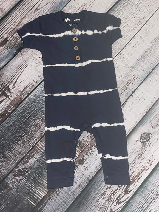 Patriot Blue Tye Dye Romper